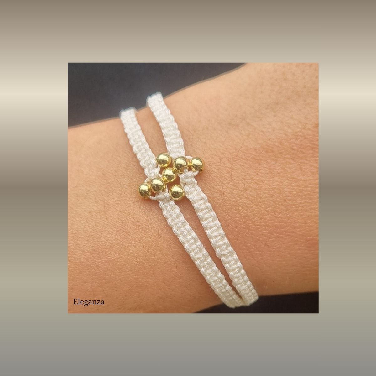 Cord bracelet bohémian style