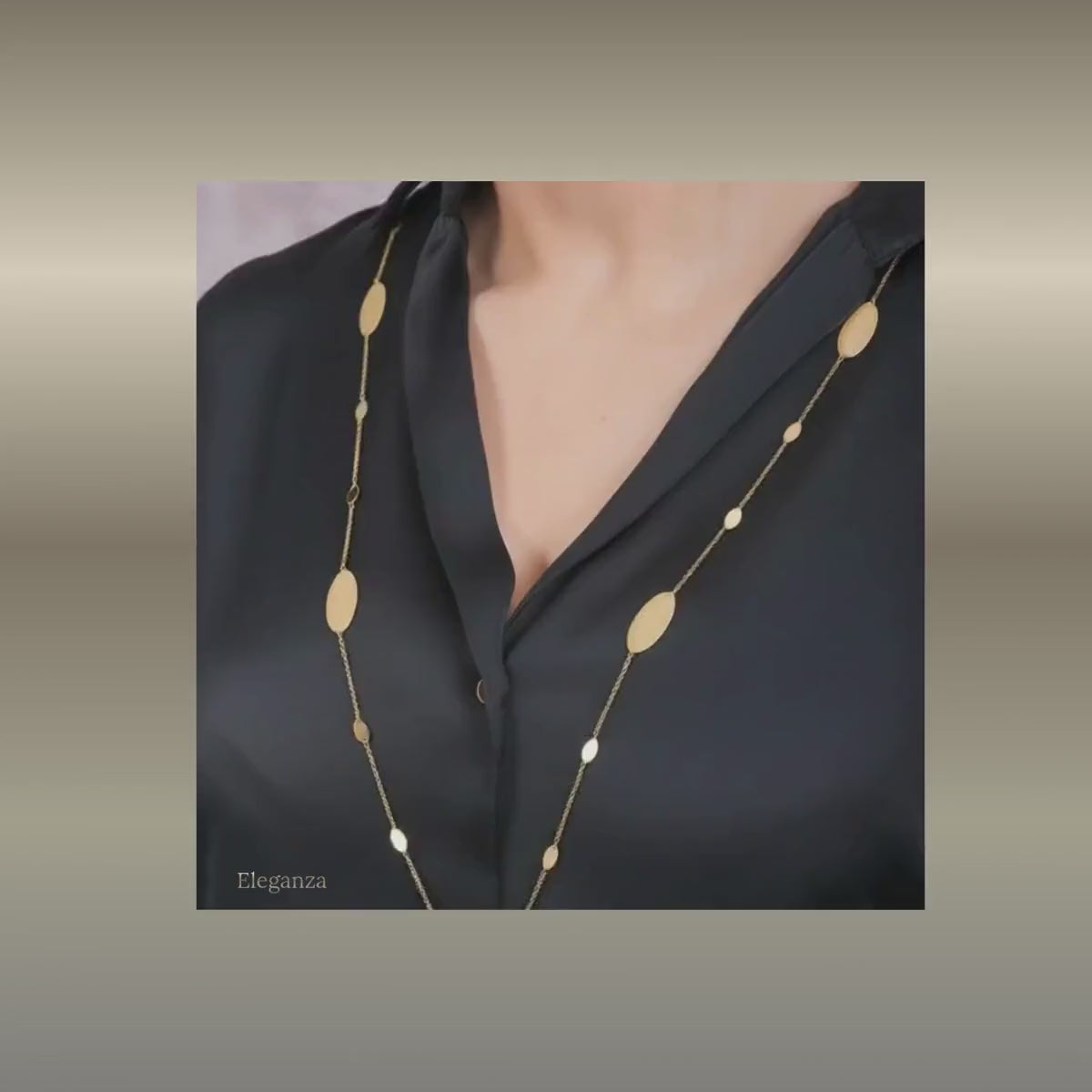 Long necklace Penelope Light